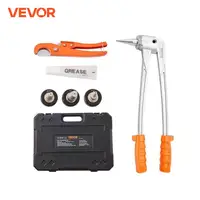 VEVOR Pipe Tube Expander Manual Hydraulic PEX Tubing Expanding with 3 Expansion Heads Pipe Cutter Tool for Copper Pipe Repairing 1