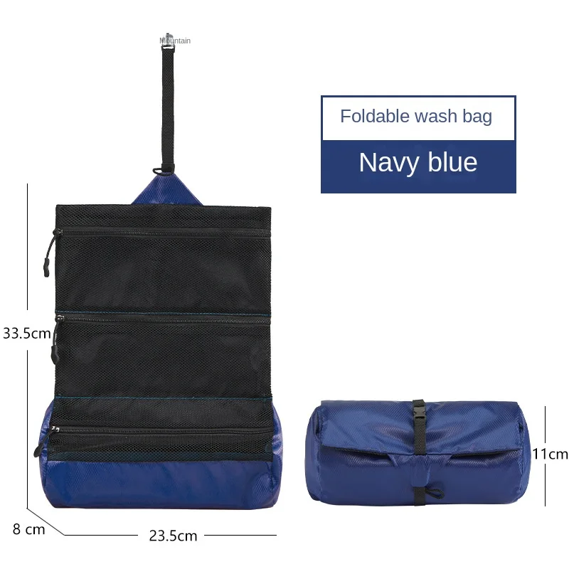 Travel Foldable Toiletry Bag Men's Portable Dry and Wet Separation Travel Wash Waterproof Women's Makeup Bag 5