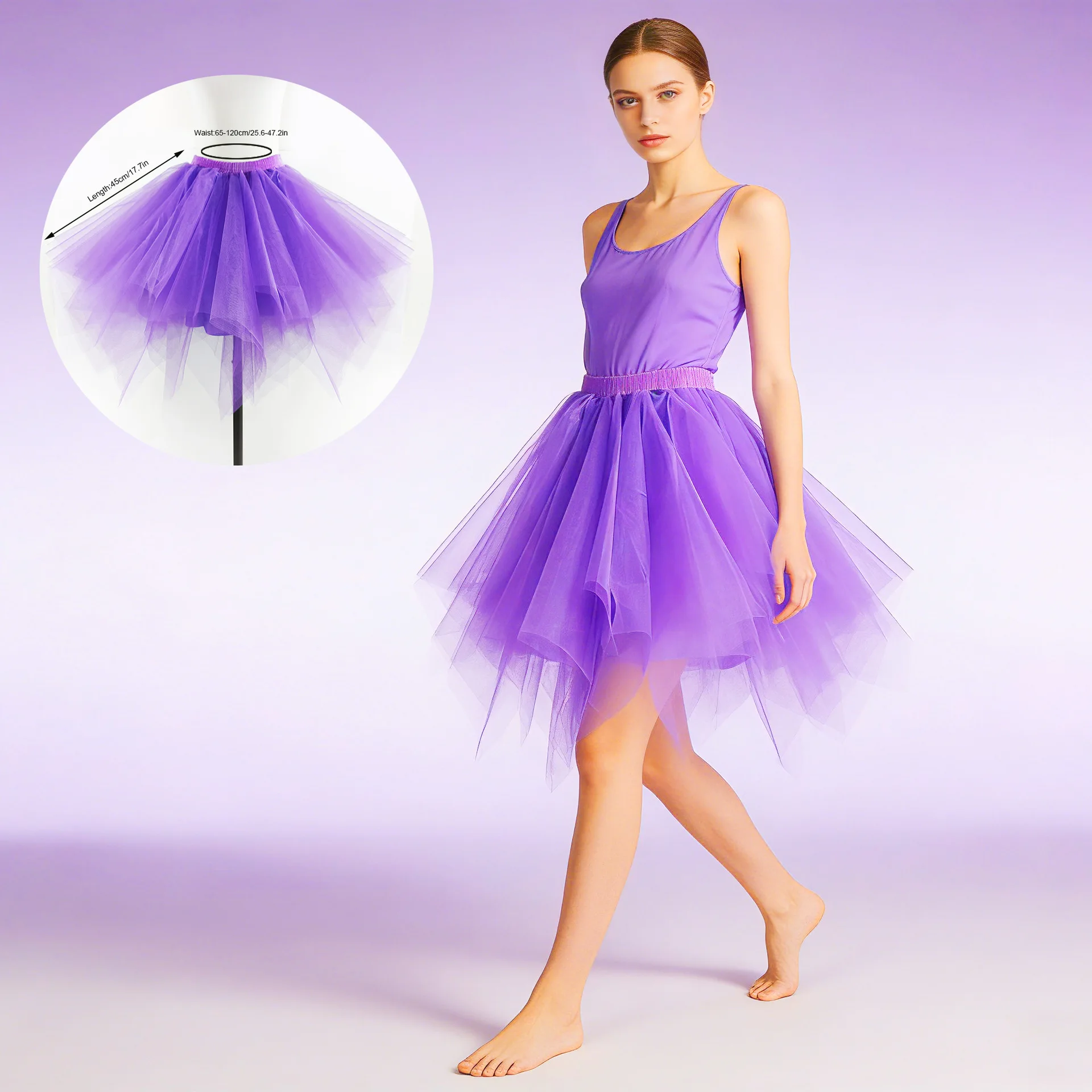 Women's Princess Dress Girl Ballet Halloween Christmas Luxury Tutu Tulle Midi Short Dress Retro Ballet Bubble Dance Dress 2