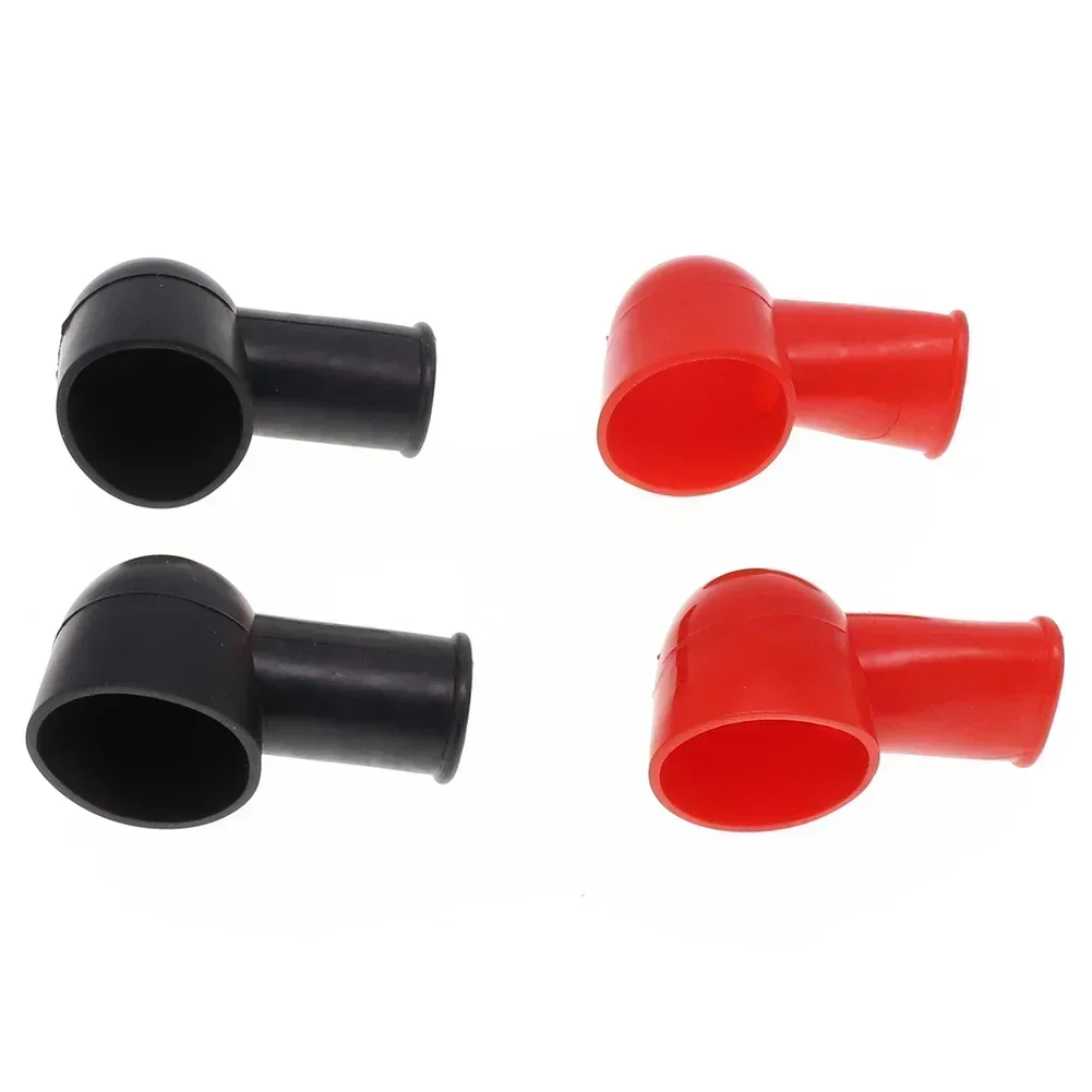 10 Cache-bornes De Batterie Caoutchouc - Rouge Et Noir - Protection Anti-corrosion - Pour Voiture, Moto, Camping-car