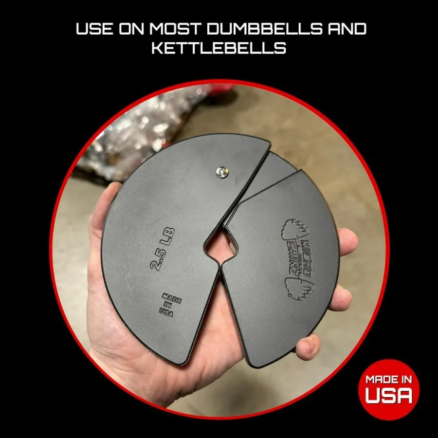 Dumbbell Fractional 2.5 lb Weight Plate, Ideal for Micro Loading,4 Piece Fractional Weight Plates, Designed for Dumbbell Trainin