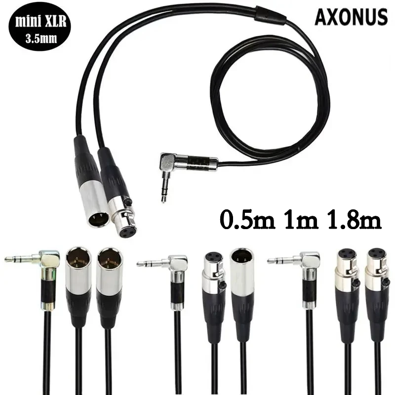 

1/2 3,5 мм двойной аудио мини XLR 1/8 "от TRS до 3-Pin Mini XLR аудиокабель для наушников