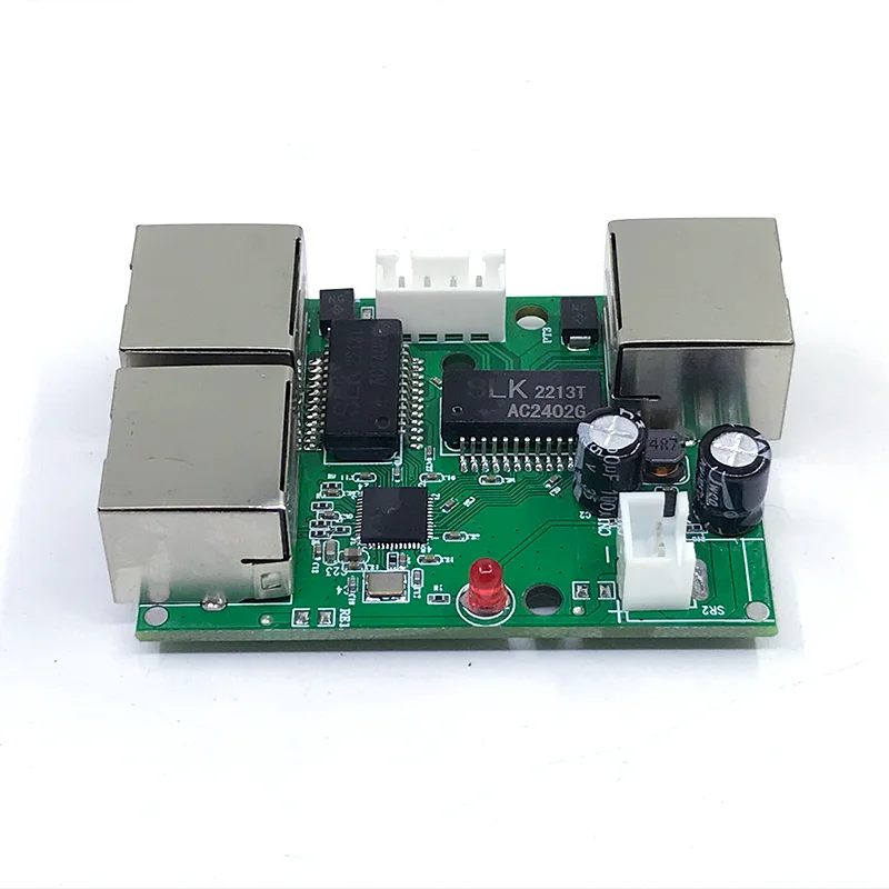 미니 PCBA 4 포트 네트워크 미니 이더넷 스위치 모듈, 10, 100Mbps, 5V, 12V, 15V, 18V, 24V
