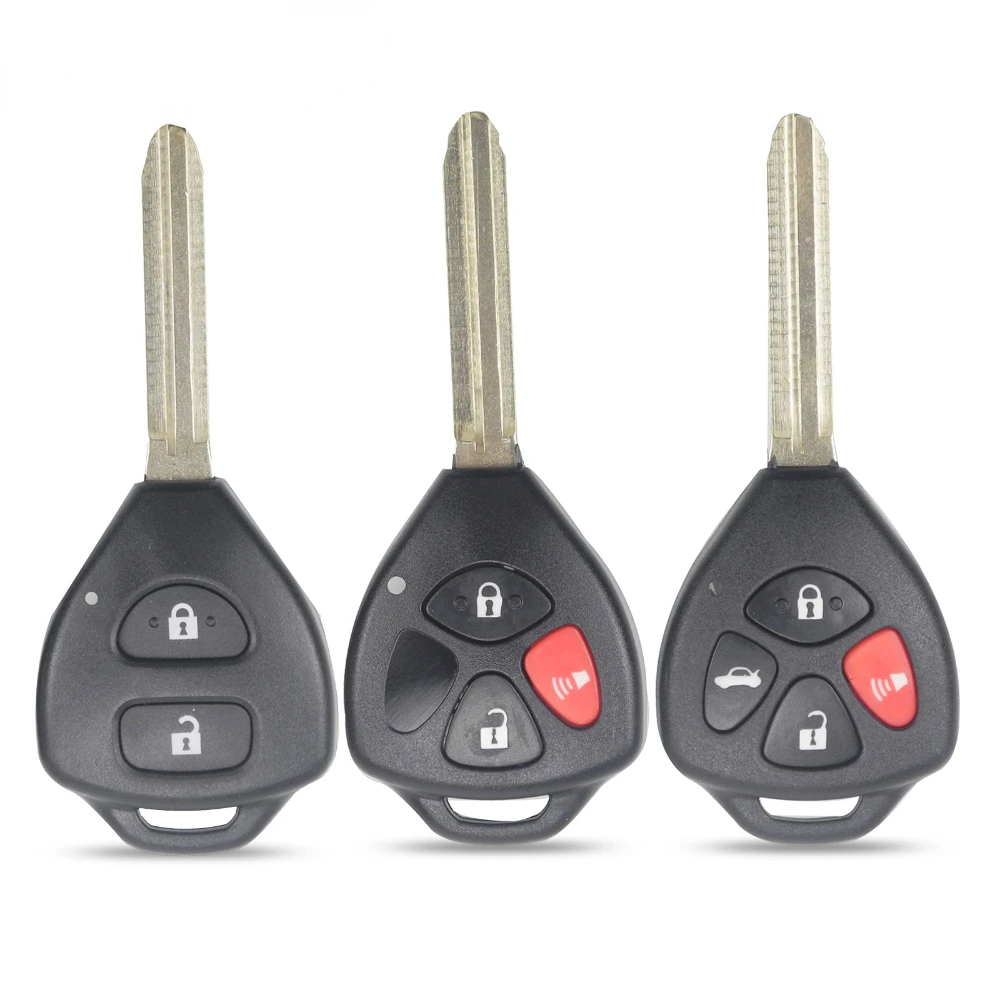 2/3/4 Buttons Remote Key Shell for Toyota Camry Avalon Corolla Matrix RAV4 Venza Yaris Replacement Blank Case
