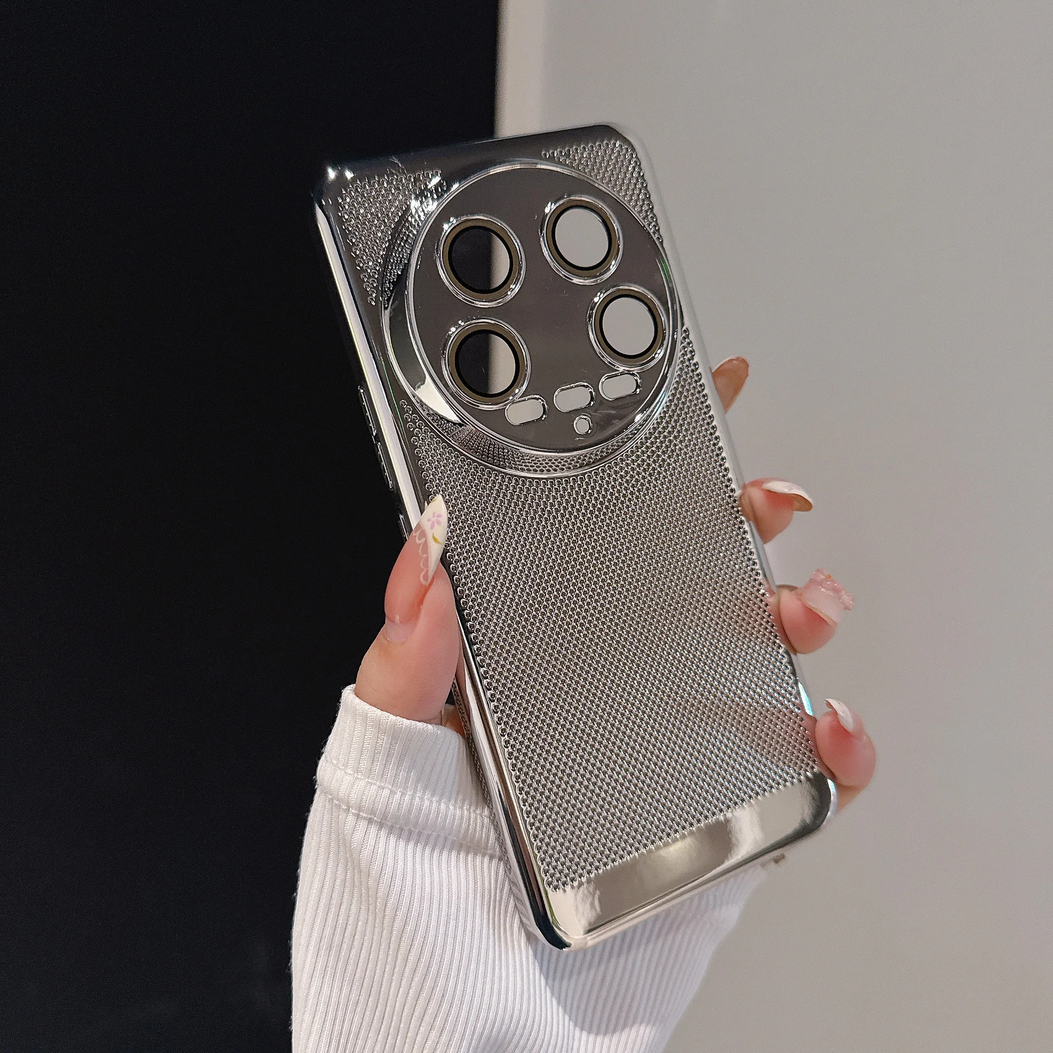 Enhanced Heat Dissipation Breathable Plating Hard Phone Case
