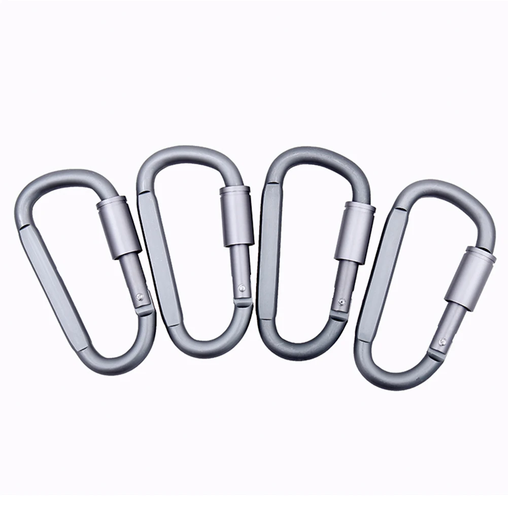 D-ring Snap Buckle Carabiner Keychain Camp EDC Tools Travelling Easy Carrying Aluminum Alloy Outdoor  Parts
