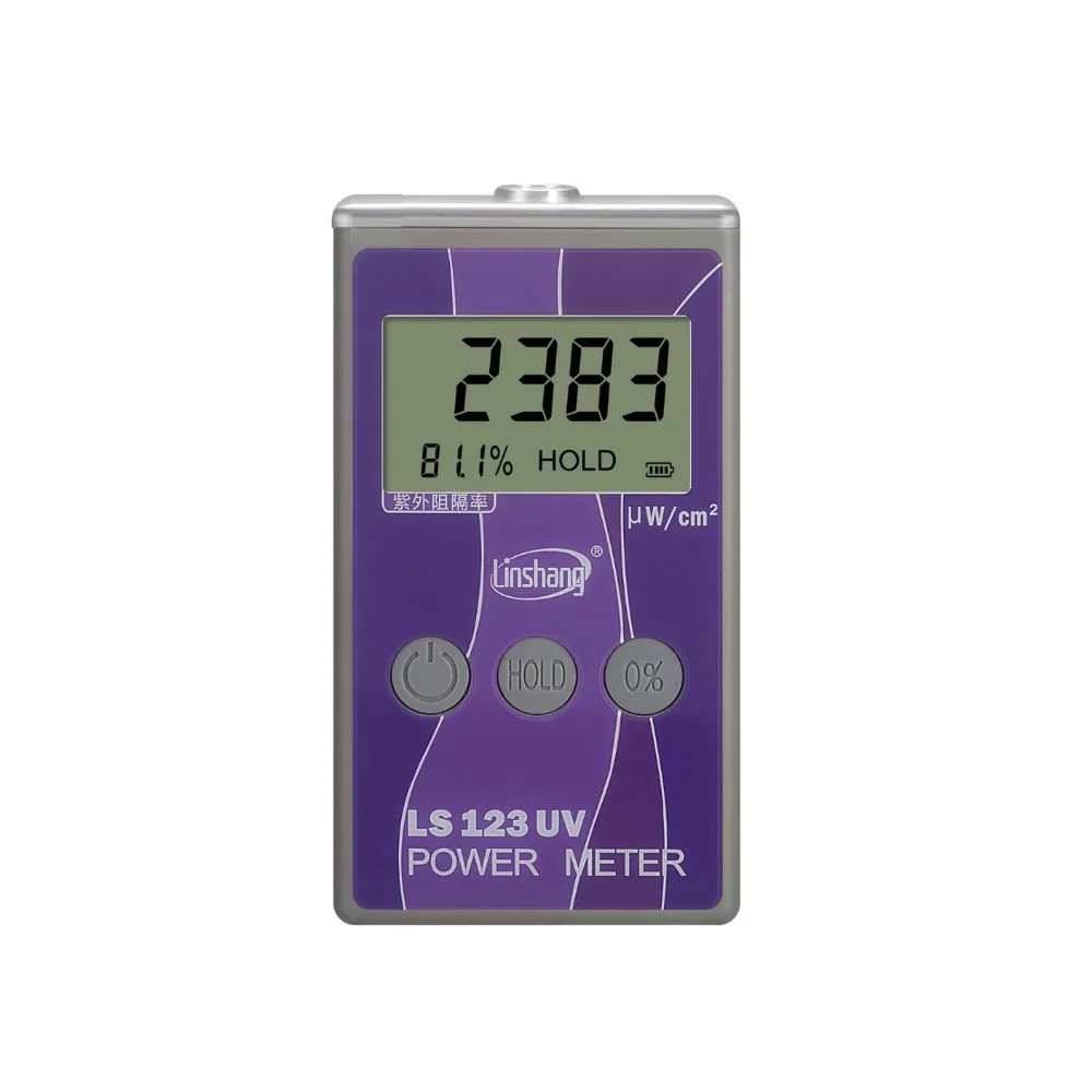 Linshang LS123 Portable UV Power Meter Radiation Intensity Measurement Device Test Ultraviolet Irradiance Radiance Density