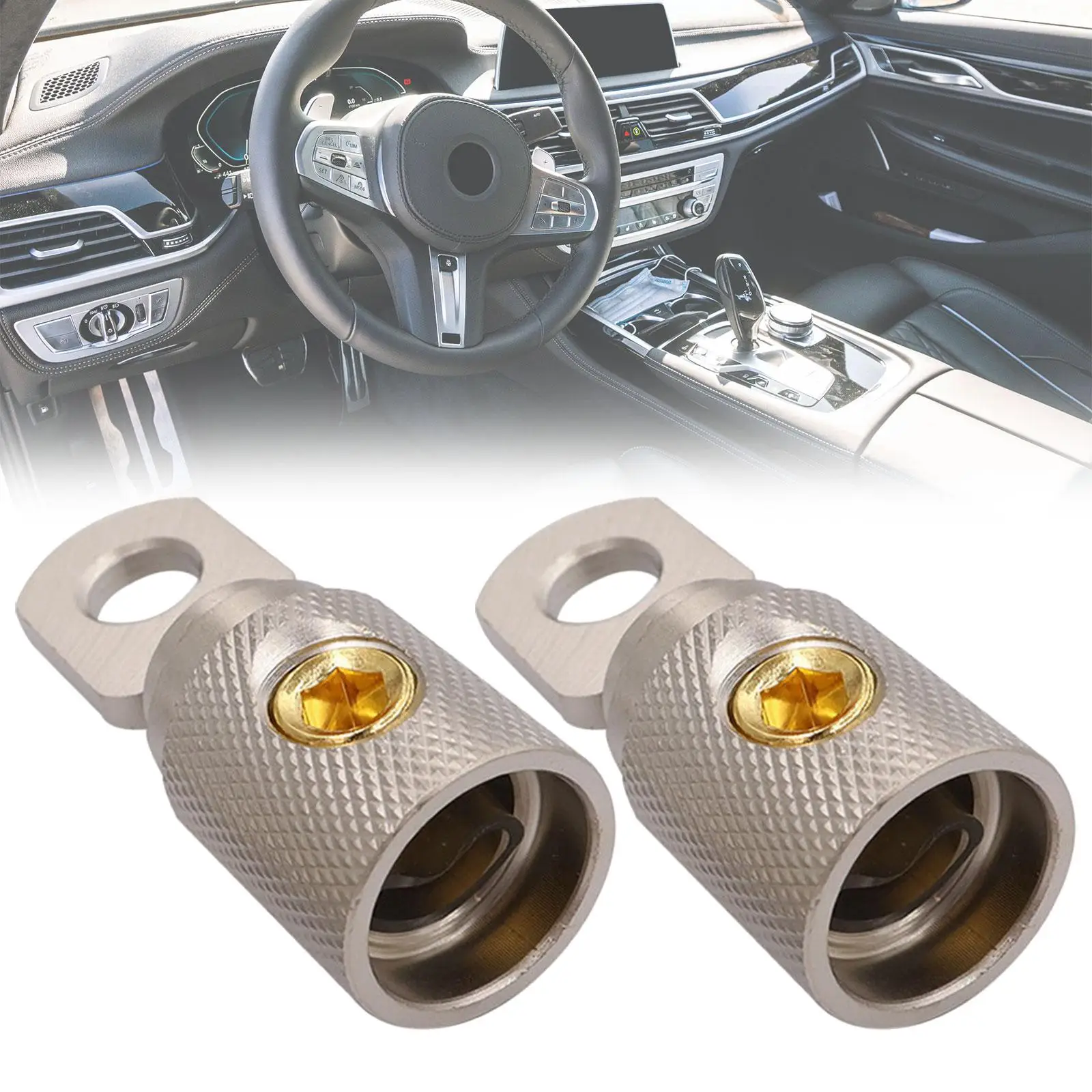 

2 Pieces Wire Reducer Terminal Connector,Power Wire Reducer Replacement Round