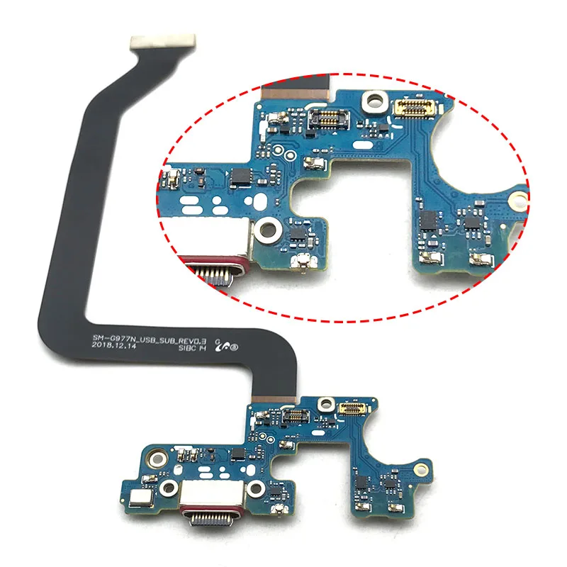 

Charging Flex Cable For Samsung Galaxy S10 ( 5G ) Dock Connector Charging Port Flex Cable Repair Parts Charger Port Dock Connect