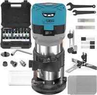 Router Tool, 6.5 Amp 1.25 HP Hand held Wood Router Tool, Compact Palm Trim Router for Woodworking 6 Variable Speeds Fixed 1