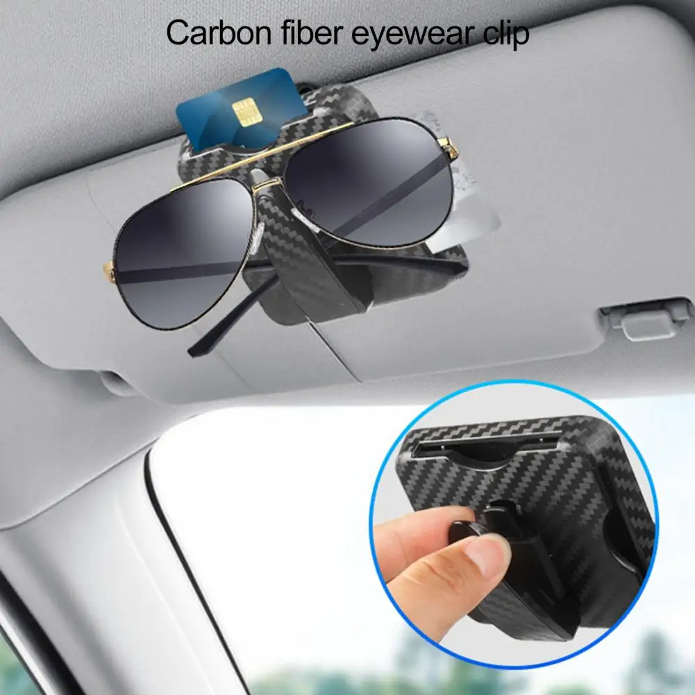 

Car Glasses Holder Clip Universal SUV Auto Sun Visor Mount Multi-functional Ticket Card Sunglass Eyeglass Hanger Car Supplies