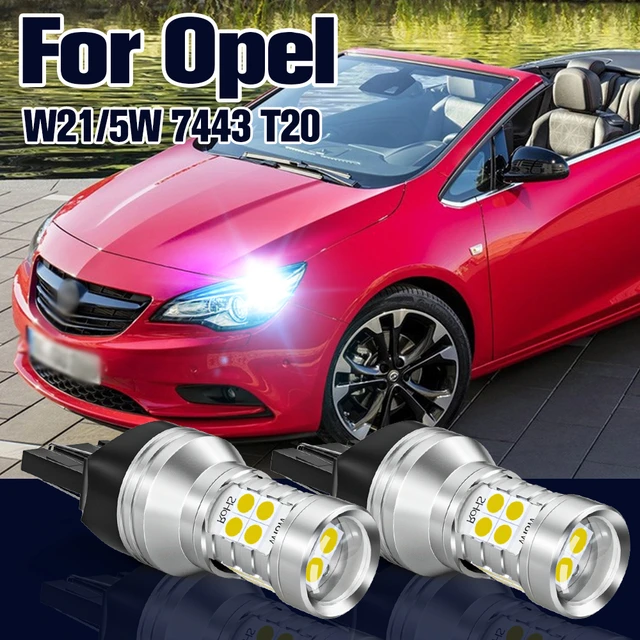 Daytime Running Light W21/5W 7443 2pcs LED Lamp DRL For Opel Adam