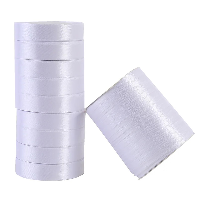 1pc 6-10-12-15-20-25-50mm (25 yards/roll) Satin Ribbon Gift Bow For Crafts DIY Gift Wrapping Christmas Satin Ribbons Christmas Ribbon Wrapping Ribbon Satin Ribbon
