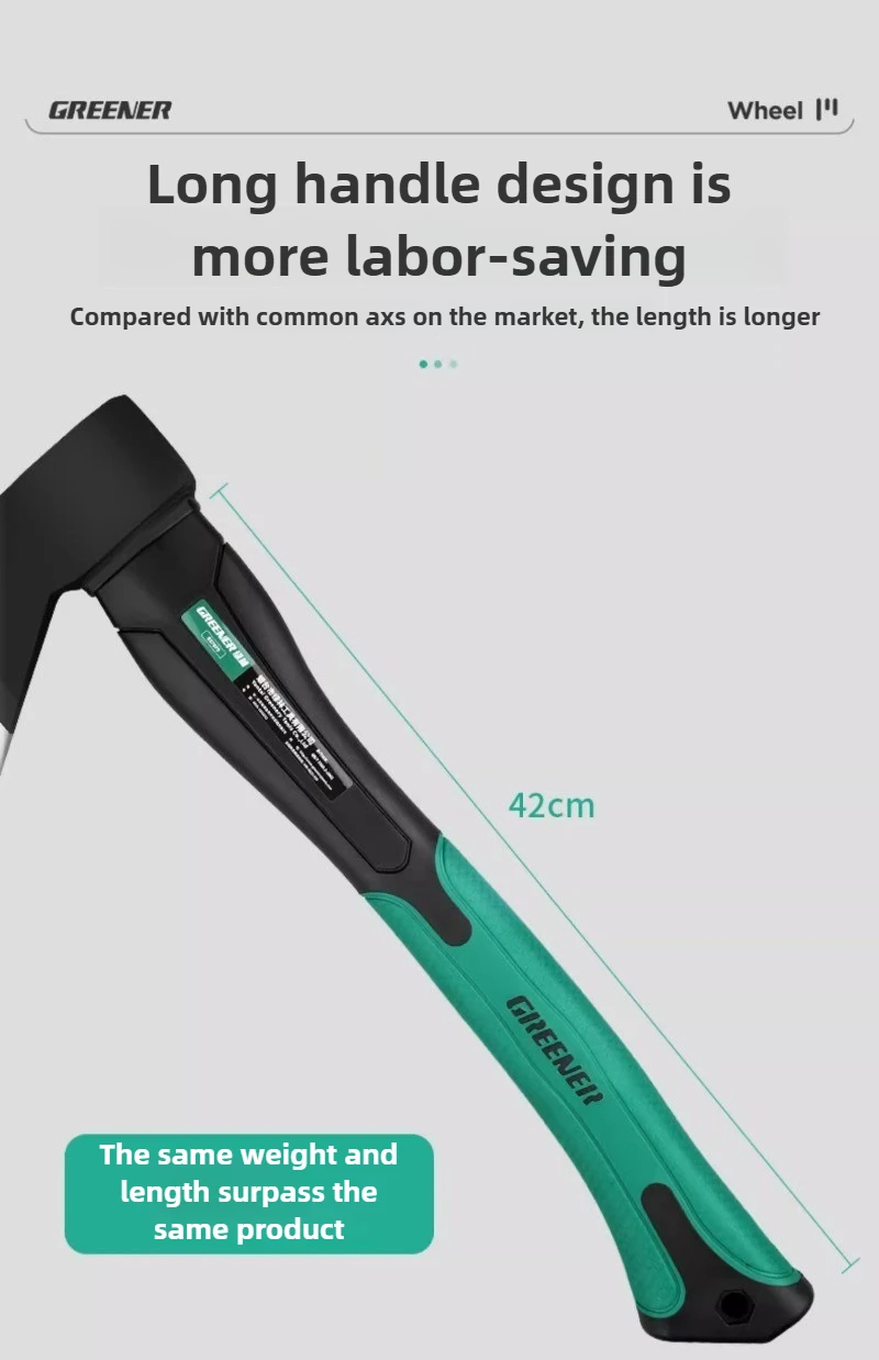 Description Picture 6 of itemGREENER Hammer Axe Camping Supplies Hatchet for Professional Tactical Ax Survival Accessories Tomahawk Hand Ax for Cutting Wood