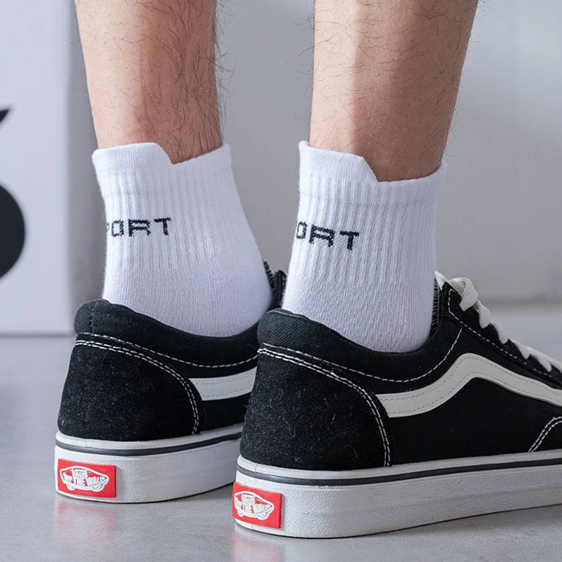 10Pairs Men Socks Organic Cotton Breathable Sports Socks Black Casual Athletic New Spring Summer for Male Plus Size EUR38-45 8 S179b208c079a4a52a6fd6d3f633d78aev