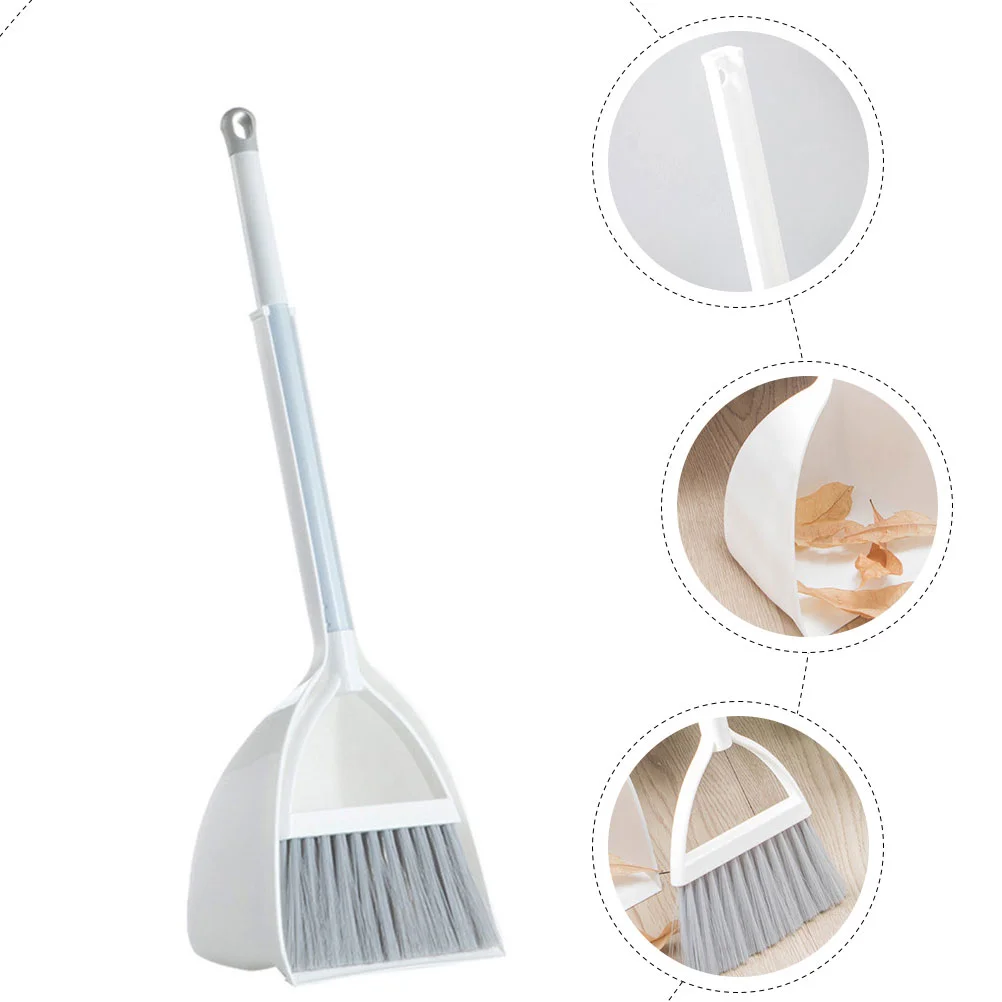 Broom Dustpan Lightweight Small and Detachable Toy Plastic Kids Pretend Play Toys 6