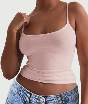 Топи для жінок, O-образний виріз, однотонний