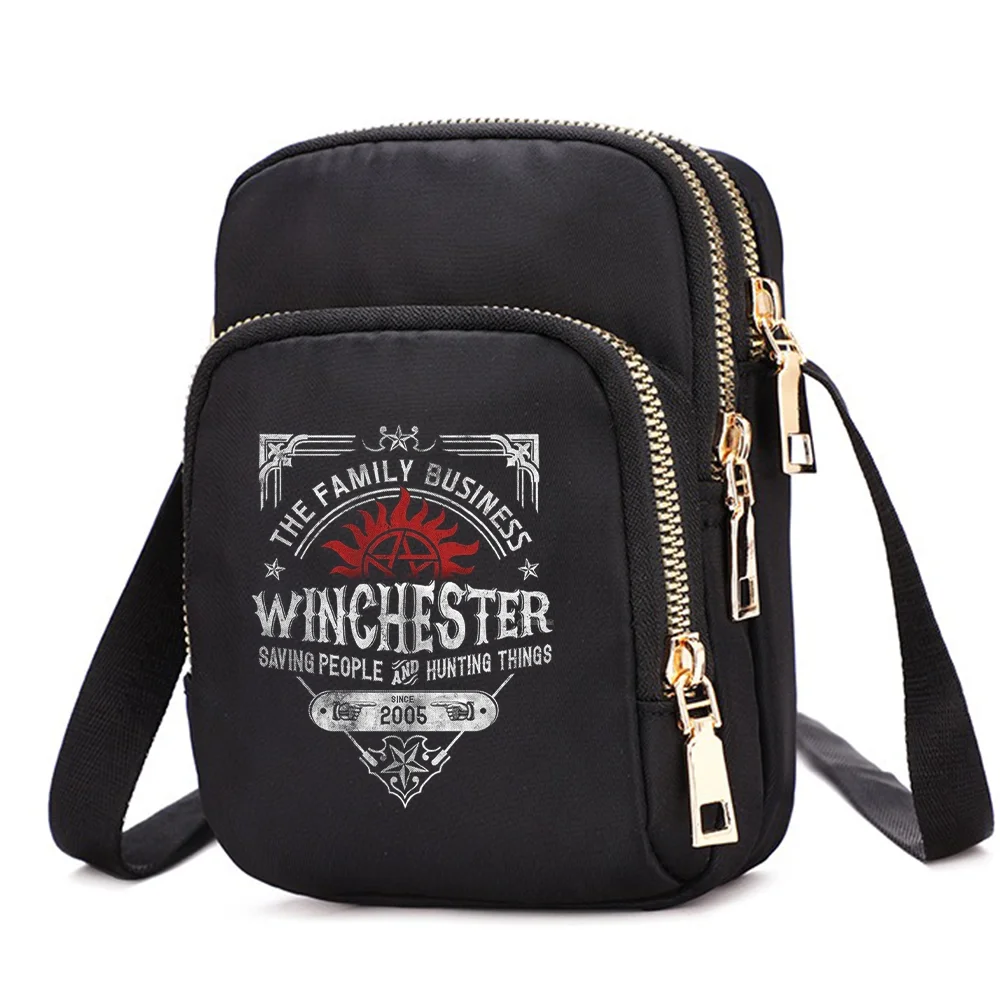 Supernatural Frauen Schulter Taschen Männer Handy Geldbörse Crossbody Schulter Gurt Handtasche Weibliche Mädchen Taschen Teenager Tasche Geschenk