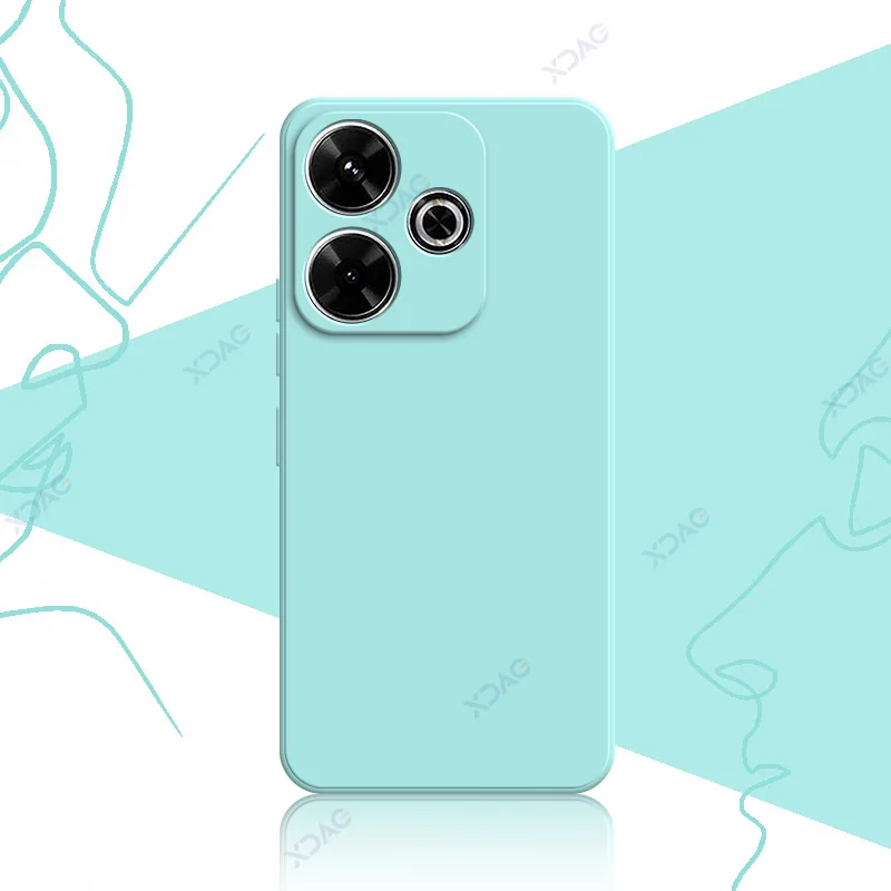 Luxury Soft Silicone Waterproof Mobile Phone Case - 360° Protection, Elegant Square Design
