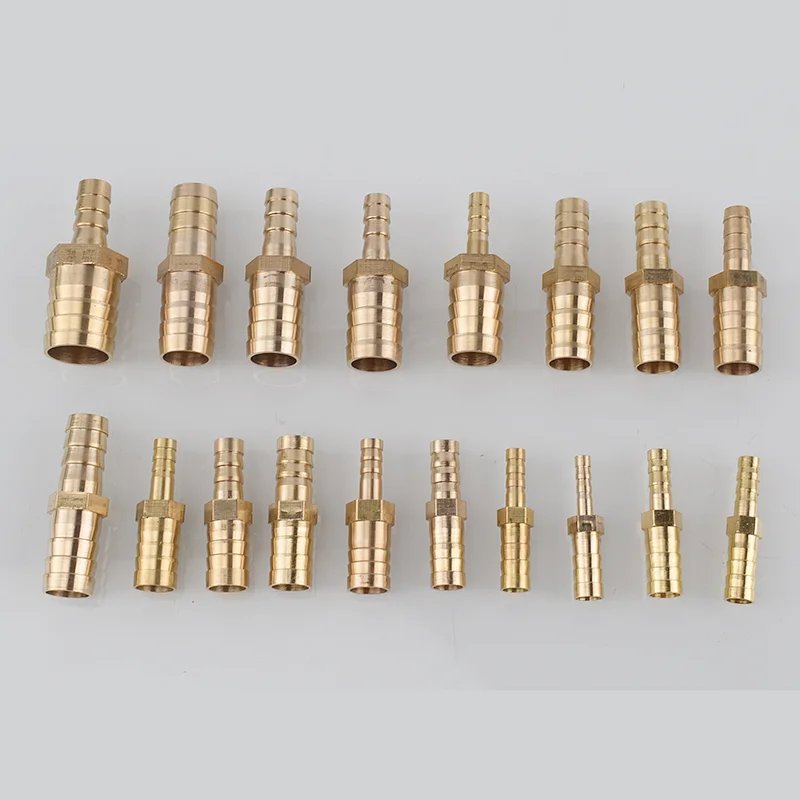 Brass 2 Way Reducing Straight Hose Barb Barbed Pipe Fitting Reducer Copper Coupler Connector Adapter 4 19 6mm-3mm 8mm-10mm 1pcs pipe fitting,water pipe fitting,hose pipe fitting