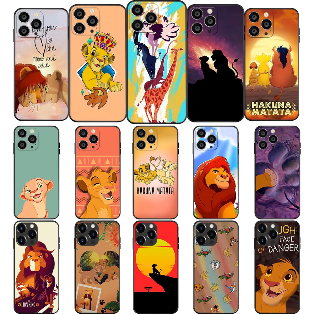Ny-89 Simba The Lion King Custodia Morbida Per Xiaomi Redmi Note Poco 10T 11 11S 10C 6 X4 M4 C40 M5 X3Gt M3 M2 F3 Pro Phonef1