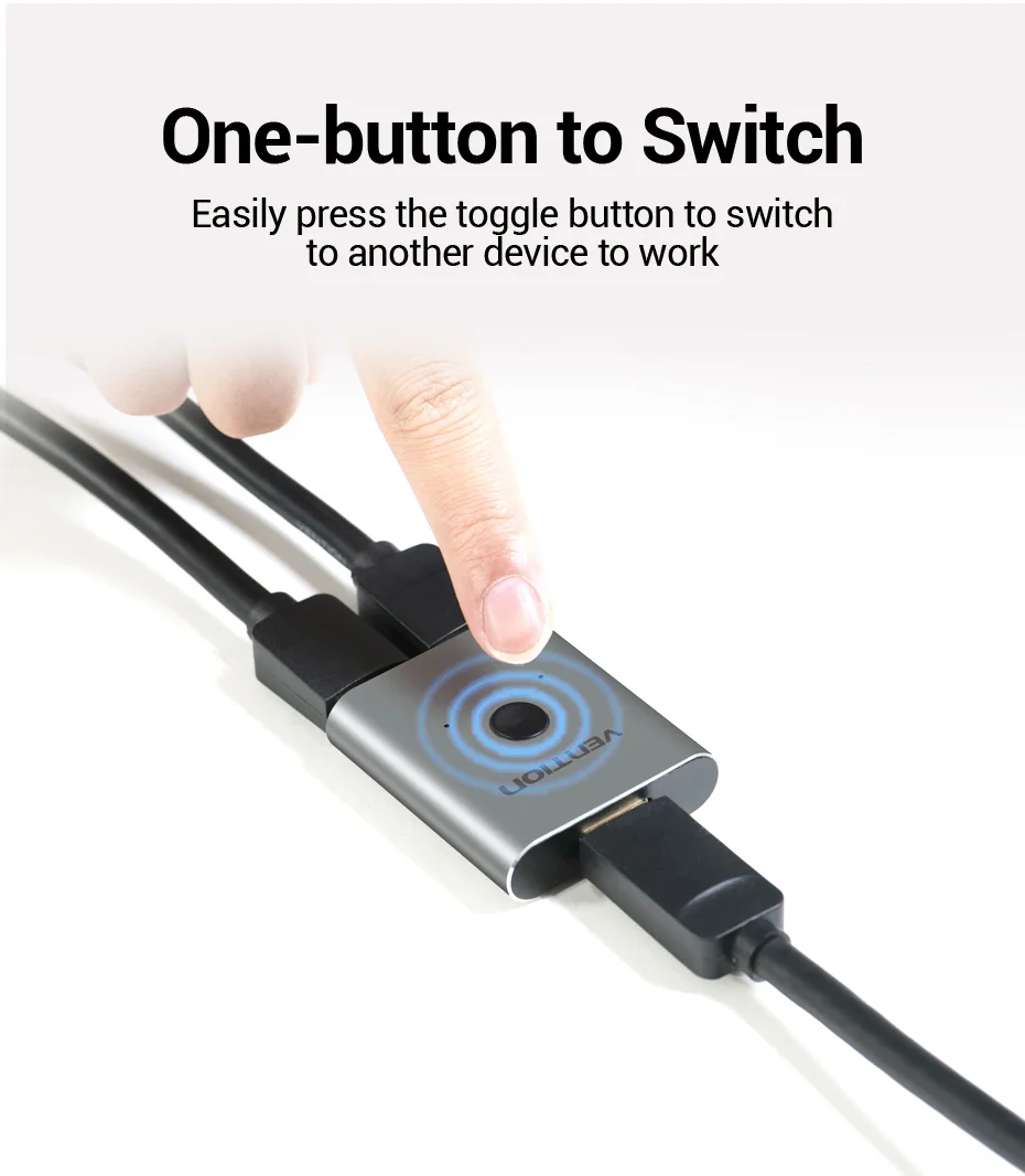 HDMI 2.1 Splitter Switch 8K 60Hz 4K120Hz 2 in 1 out for PC TV Xiaomi Series X PS