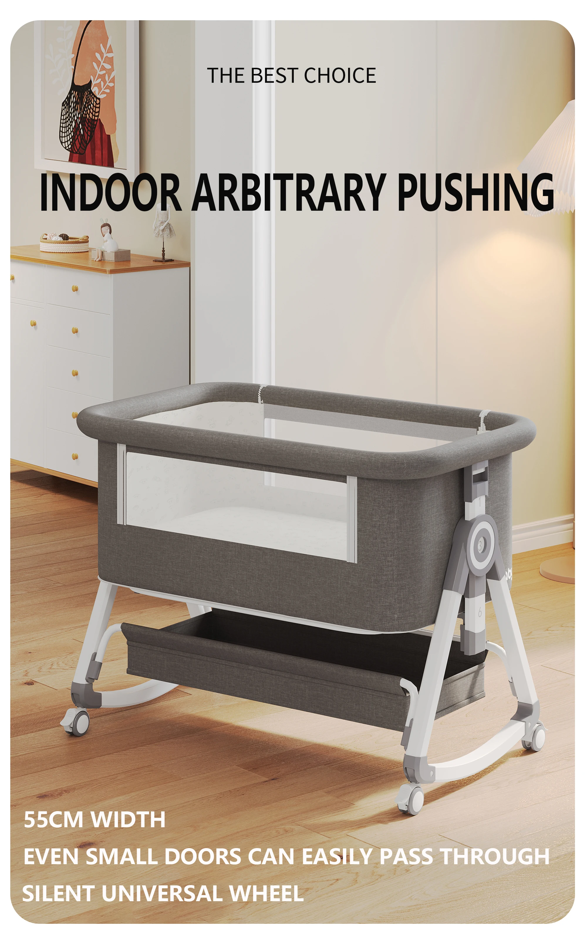 soft interior lining of baby crib