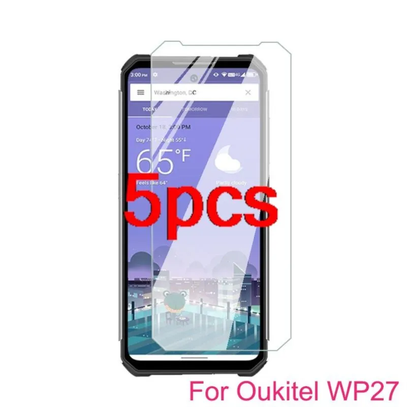 

5 шт., прозрачное закаленное защитное стекло hd для oukitel wp27