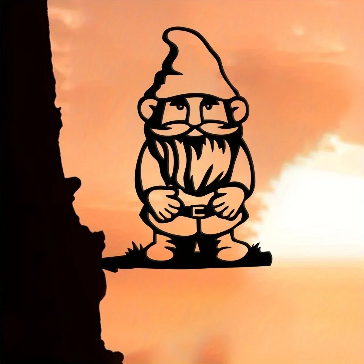 

CIFBUY Deco Metal Gnome Sweet Gnome Garden Decoration Gnome Figurine Cutout Rustic Outdoor Decor Home Garden Decor Housewarming