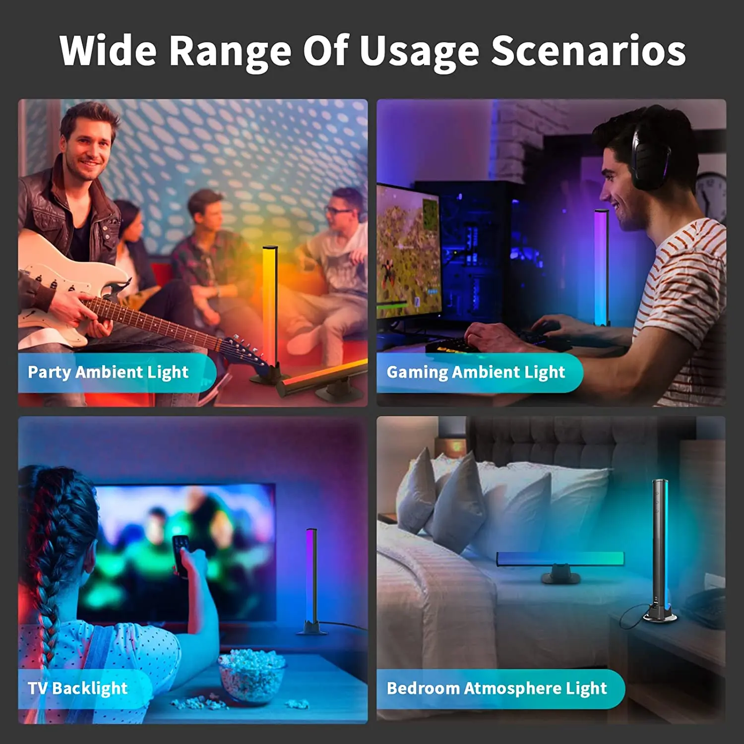 LED Night Light Atmosphere Music Rhythm Light with Bluetooth APP Control