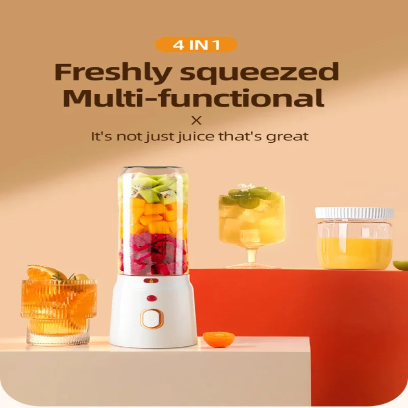 Compact Mini USB Juicer Blender, Rechargeable Portable Smoothie Maker for Travel, Office, Gym & Outdoor - 2 Cups, White, Easy Cl 6