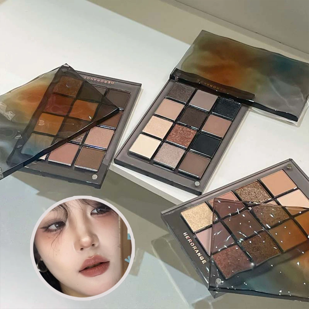 HERORANGE Vibrant 12-Color Eyeshadow Palette for Stunning Makeup Transformations