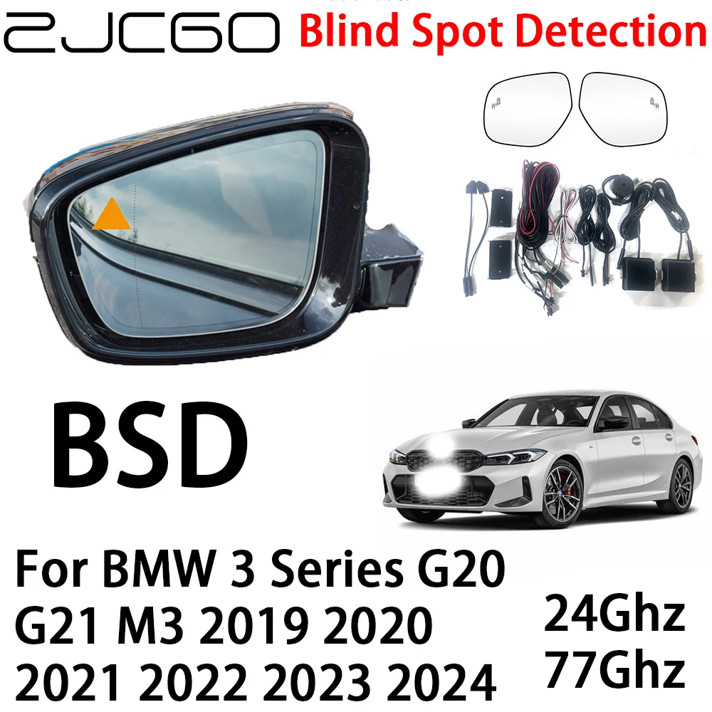 ZJCGO Car BSD Radar Warning System Blind Spot Detection Safety Driving Alert for BMW 3 Series G20 G21 M3 ~