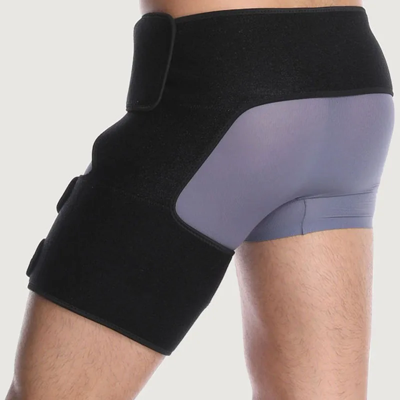 

Hip Brace-Groin Wrap- Adjustable Hip Compression Brace for Sciatic Nerve Thigh Pain Relief-Hip Wrap Support Belt