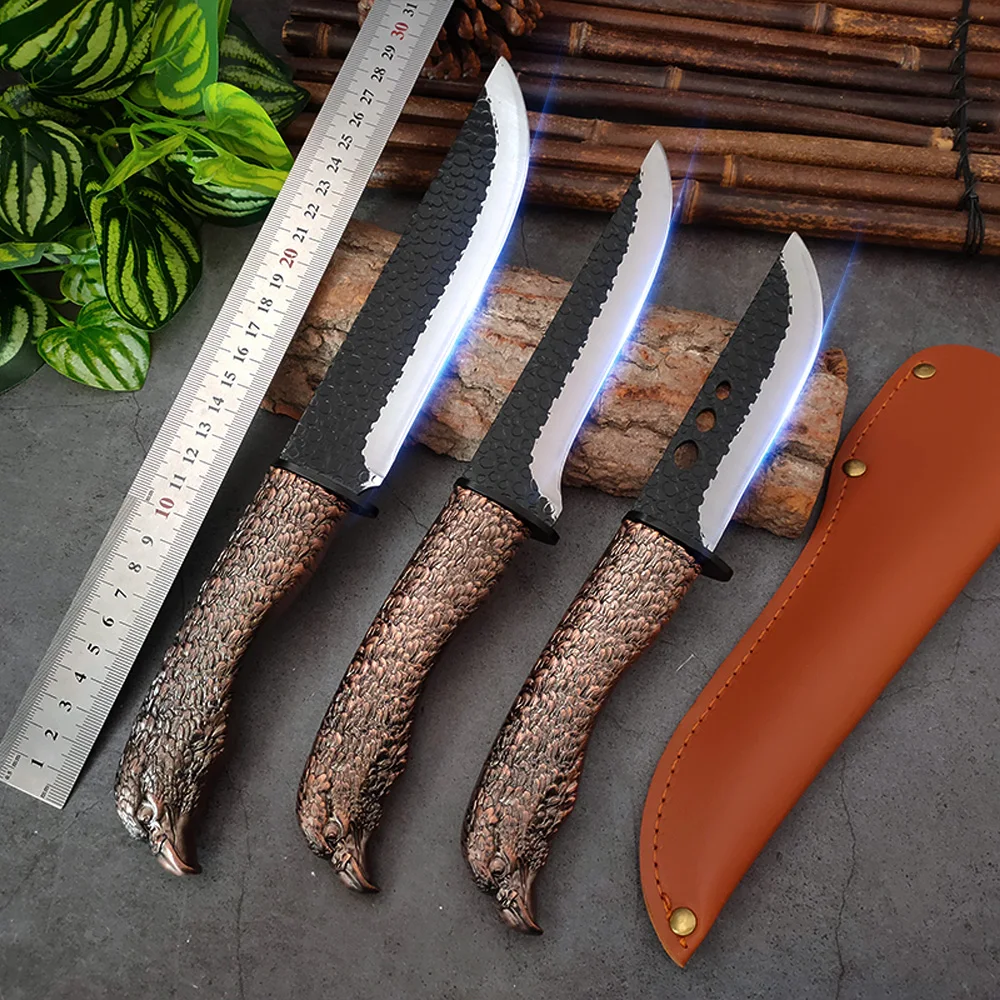 

5-7-inch Boning Knife Stainless Steel Blade Butcher Knife Meat Cleaver Fishing Knife Hand Forged Chef Kitchen Knife Eagle Handle