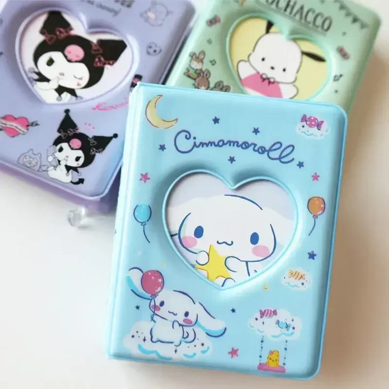 

Фотоальбом Kawaii Sanrio, Hello Kitty Card Book, аниме Kuromi Melody Cinnamoroll, 3-дюймовый мини-альбом для карт с грузовиком, аниме украшения