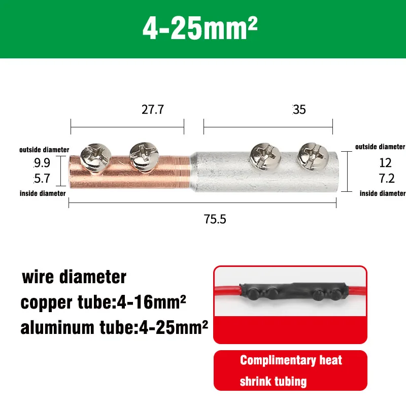 Copper Aluminum Transition Joint Quick Connector Terminal