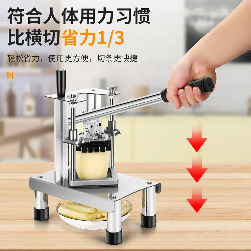 Cucumber cutting machine Potato hand press cutting machine French fries Potato Mushroom Onion dicer Kitchen machine Household 3