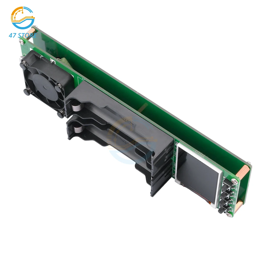 DC 5V 18650 Lithium Battery Capacity Tester Module MAh MWh 2-Channel Digital Battery Power Detector Module Type-C Interface 5