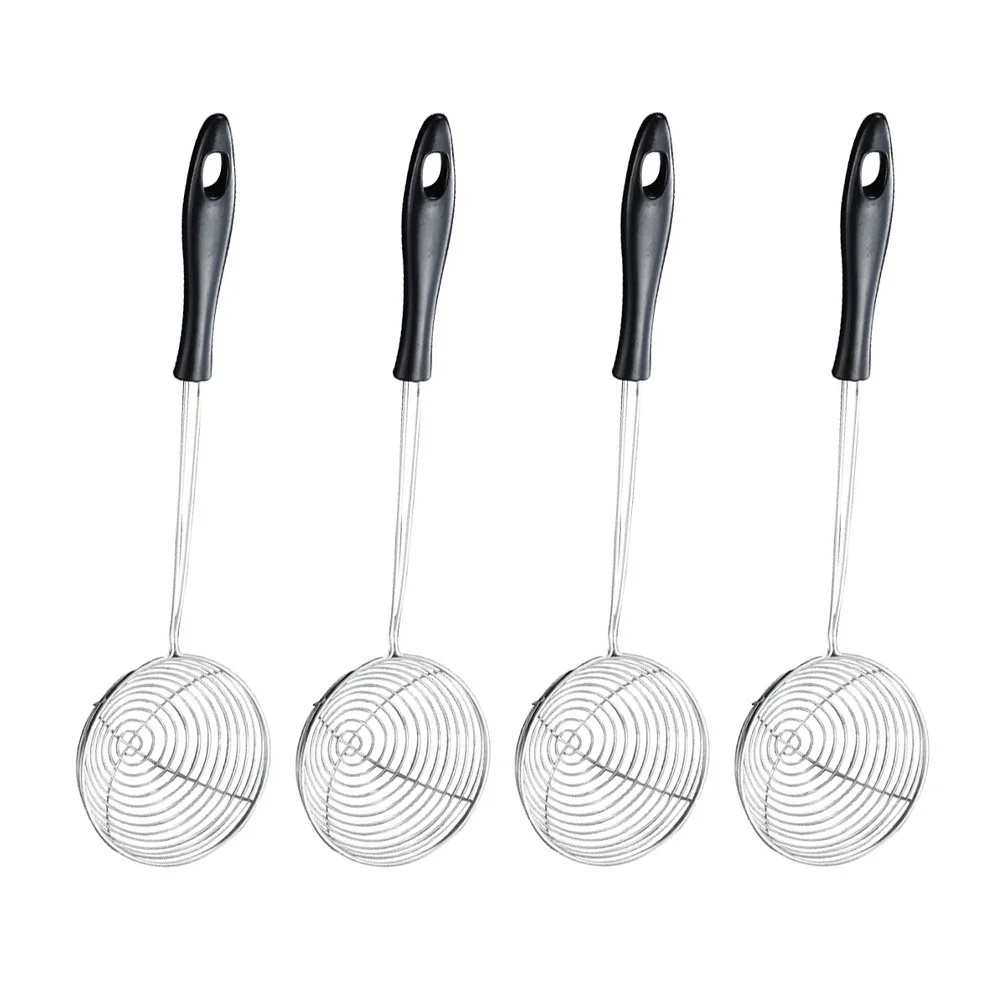 

Stainless Steel Wire Drain Kitchen Colander Hot-pot Strainer Creative Filter Noddle Sieve Food Serving Spoon Gadget Spaghetti