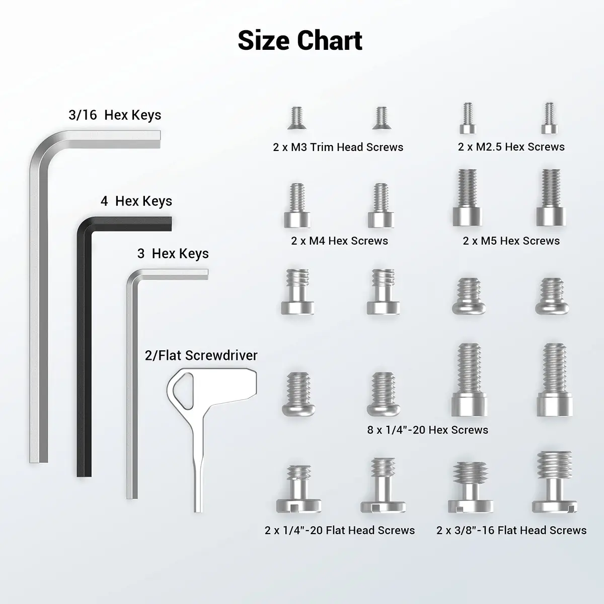 SmallRig Screw And Hex Key Storage Plate for Commonly Used Screws and Hex Keys Of Camera Rigs Camera Mounting Accessories -3184 — view 3
