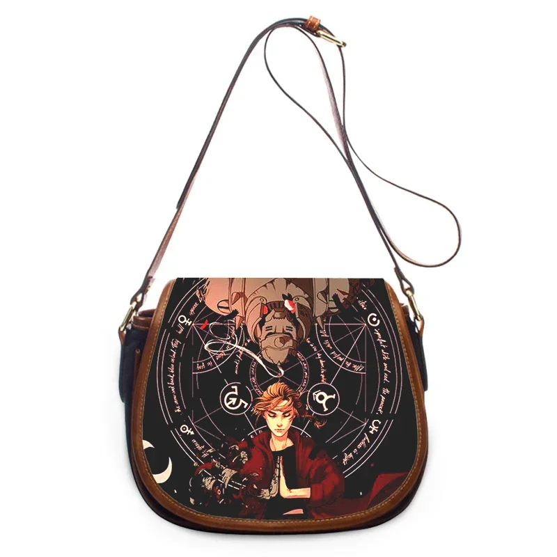 anime Fullmetal Alchemist 3D Print New Fashion Women Crossbody Bag Handbags Women Bags Zipper Shoulder Bag Women Shoulder Bag