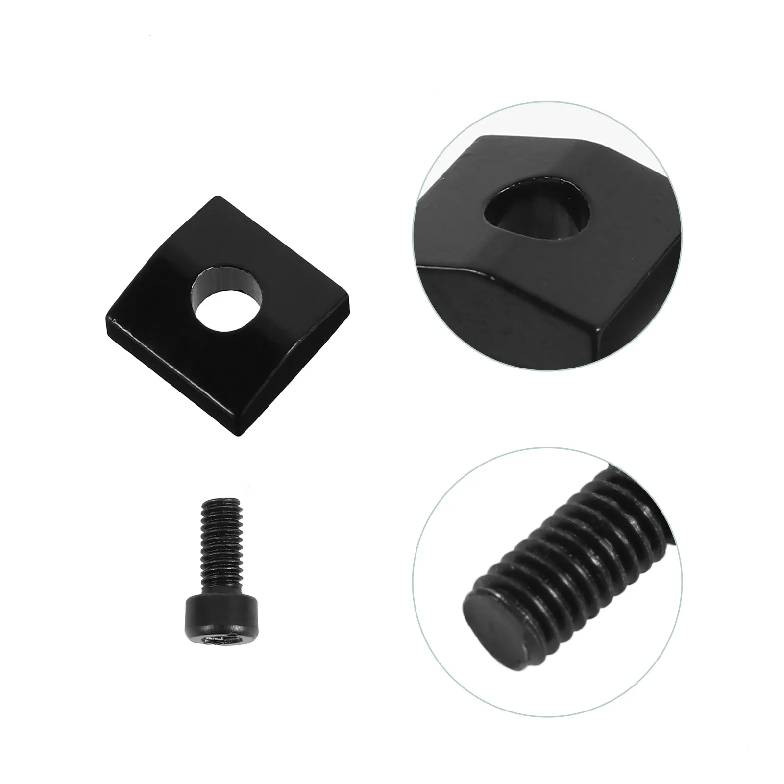 

2 Sets Electric Guitar String Lock Parts and Accessories Locking Nut Blocks Iron Clamps Replacement Zinc Alloy Cap
