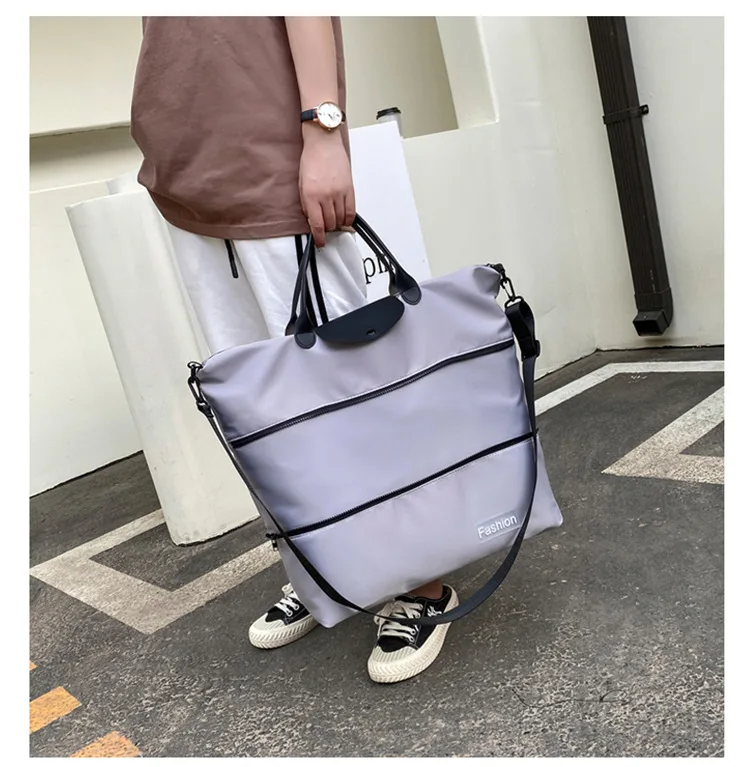 Grand sac de sport à roulettes extensible, sac de voyage d'affaires léger  et pliable, poignée à roulettes, poches multiples, support sec, week-end -  AliExpress