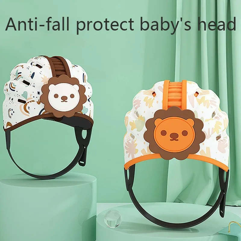 Adjustable Baby Helmet for Crawling Walking 6M-2T Anti Fall Kids Helmet Safety Caps Newborn Children Cartoon Head Protector Hats 2