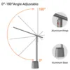 Baseus LED Desk Lamp Foldable Table Lamp Dimmable Study Office Bedside Light Smart Control Brightness Eye Protection Read Lamp 3