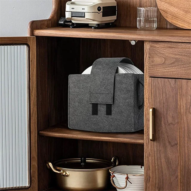 Support de rangement pour assiettes et plats en feutre, plusieurs sacs avec  poignée, camping, britannique, caravane, Hurhome, cuisine, planche Chi,  organisation - AliExpress