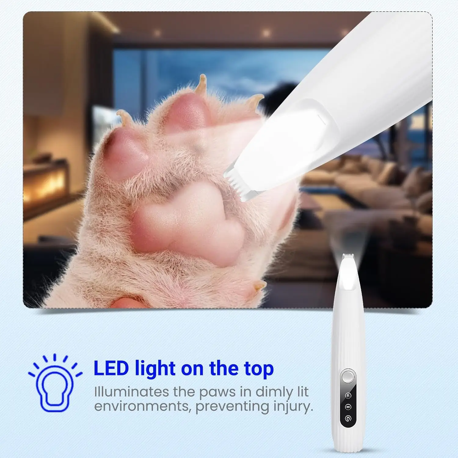 Portable LED Pet Paw Trimmer 5