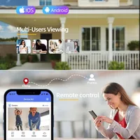Caméra WiFi de sécurité extérieure 10K à quatre objectifs, triple écran, zoom 10X, 360° °   Caméras de surveillance CCTV Yoosee 20MP 2
