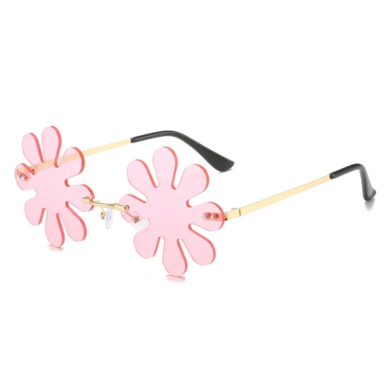 Flower Shaped Sunglasses Women Boho Fashion Sun Glasses
